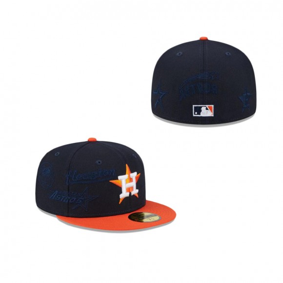 Houston Astros Multi Logo 59FIFTY Fitted Cap