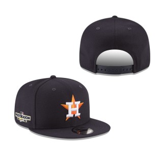 Men's Houston Astros Navy 2022 Postseason Side Patch 9FIFTY Snapback Hat