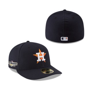 Men's Houston Astros Navy 2022 Postseason Side Patch Low Profile 59FIFTY Fitted Hat