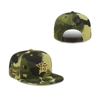 Houston Astros New Era Camo 2022 Armed Forces Day 9FIFTY Snapback Adjustable Hat