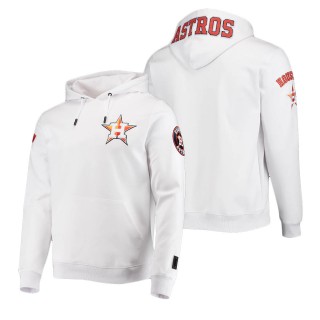 Houston Astros Pro Standard White Logo Pullover Hoodie
