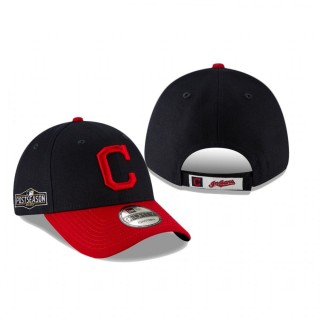 Cleveland Indians Navy Red 2020 Postseason 9FORTY Adjustable Hat