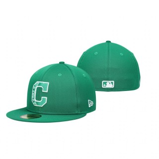 Indians Kelly Green 2021 St. Patrick's Day On Field 59FIFTY Hat