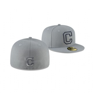Indians Gray Alternate Logo Elements 59FIFTY Fitted Hat