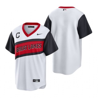 Indians Nike White 2021 Little League Classic Home Replica Jersey
