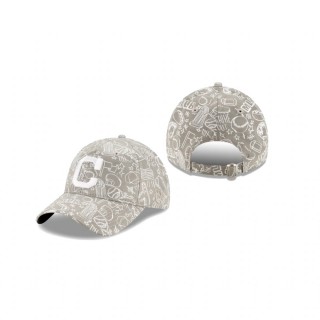 Cleveland Indians Gray Reflective 9TWENTY Adjustable Hat