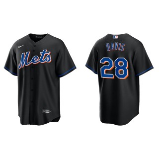J.D. Davis New York Mets Black Alternate Replica Jersey