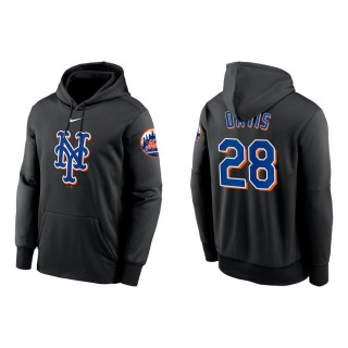 J.D. Davis New York Mets Black Logo Performance Pullover Hoodie