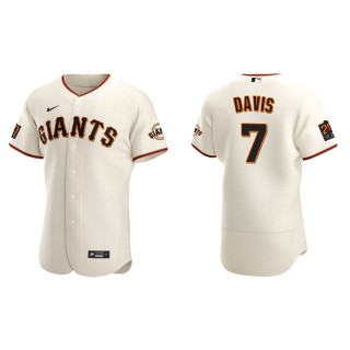 Men's San Francisco Giants J.D. Davis Cream Authentic Home Jersey