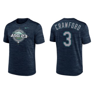 J.P. Crawford Navy 2023 MLB All-Star Game Compass Velocity T-Shirt