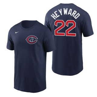 Men's Chicago Cubs Jason Heyward Navy 2022 Field of Dreams T-Shirt