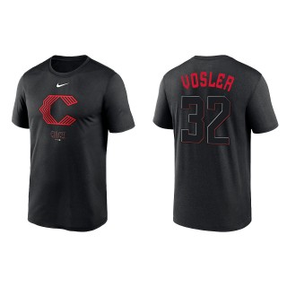 Jason Vosler Cincinnati Reds Black 2023 City Connect Tri-Blend T-Shirt