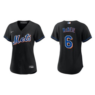 Jeff McNeil Women's New York Mets Black Alternate Replica Jersey