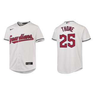 Jim Thome Youth Cleveland Guardians White Home Replica Jersey
