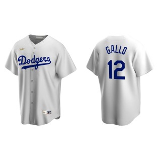 Men's Los Angeles Dodgers Joey Gallo White Cooperstown Collection Home Jersey