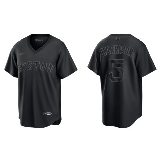 Josh Harrison Men's Chicago White Sox Black Pitch Black Fashion Replica Jersey