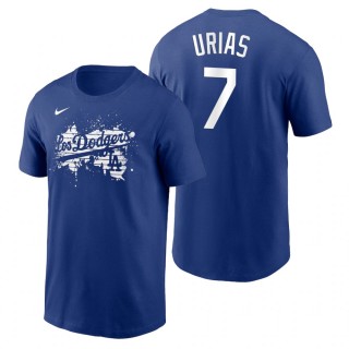 Los Angeles Dodgers Julio Urias Royal 2021 City Connect Graphic T-Shirt