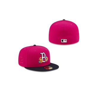 Just Caps Flower Power Boston Red Sox 59FIFTY Fitted Hat