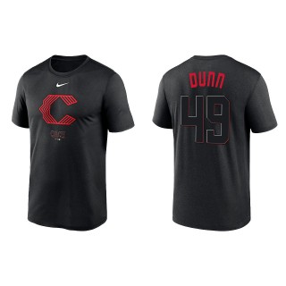 Justin Dunn Cincinnati Reds Black 2023 City Connect Tri-Blend T-Shirt