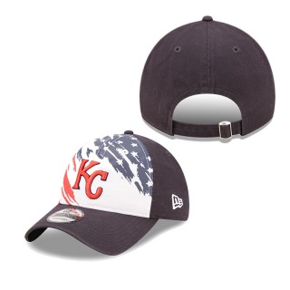 Men's Kansas City Royals Navy 2022 4th of July Independence Day 9TWENTY Adjustable Hat
