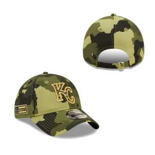 Kansas City Royals New Era Camo 2022 Armed Forces Day 9TWENTY Adjustable Hat