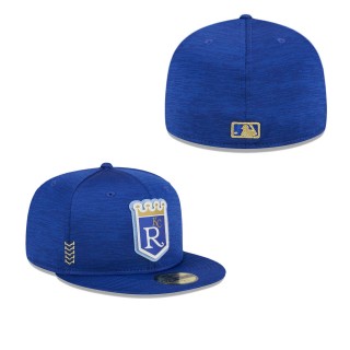 Kansas City Royals Royal 2024 Clubhouse 59FIFTY Fitted Hat