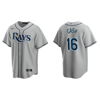 Kevin Cash Men's Tampa Bay Rays Gray Road Replica Jersey