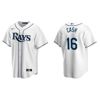 Kevin Cash Men's Tampa Bay Rays White Home Replica Jersey