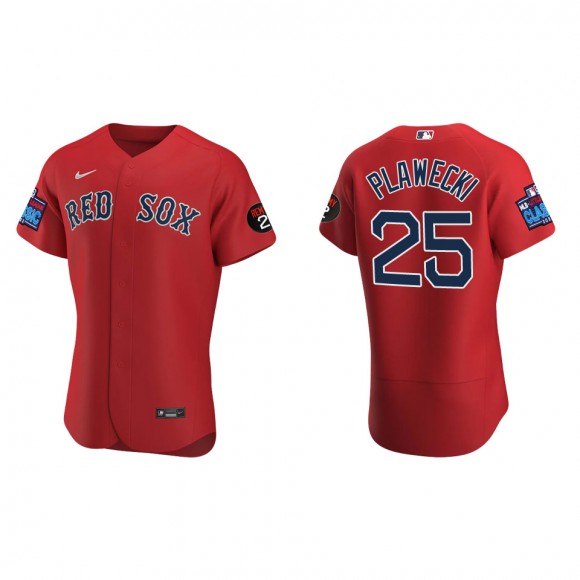 Kevin Plawecki Boston Red Sox Red 2022 Little League Classic Alternate Authentic Jersey