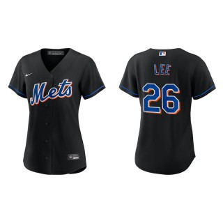 Khalil Lee Women's New York Mets Black Alternate Replica Jersey
