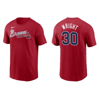Kyle Wright Men's Braves Ronald Acuna Jr. Red Name & Number T-Shirt