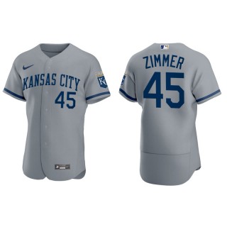 Kyle Zimmer Kansas City Royals Gray 2022 Authentic Jersey