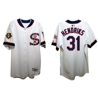 Liam Hendriks Chicago White Sox 1917 Throwback Independence Day Stars Stripes Jersey