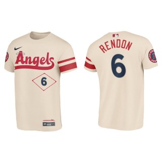 Anthony Rendon Los Angeles Angels Cream 2022 City Connect T-Shirt