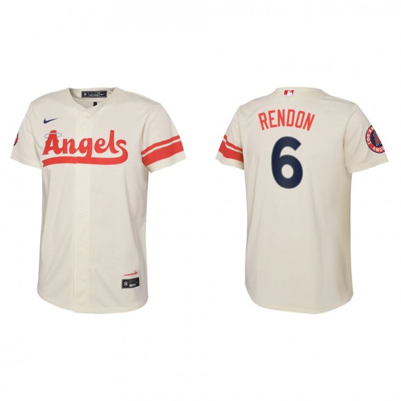 Anthony Rendon Youth Los Angeles Angels Nike Cream 2022 City Connect Replica Team Jersey