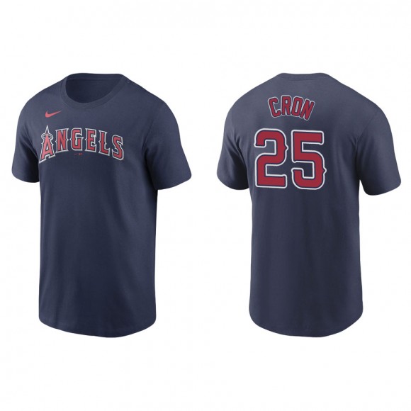Los Angeles Angels C.J. Cron Navy Name Number T-Shirt