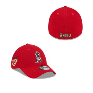 Los Angeles Angels Independence Day 39THIRTY Stretch Fit Hat