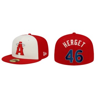 Jimmy Herget Los Angeles Angels Red 2022 City Connect 59FIFTY Fitted Hat