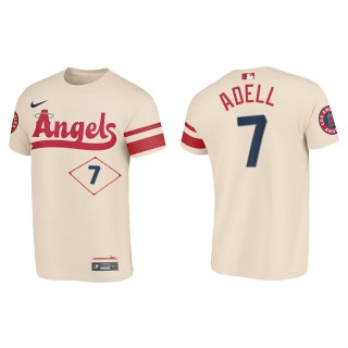 Jo Adell Los Angeles Angels Cream 2022 City Connect T-Shirt