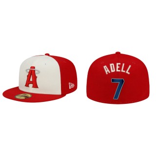Jo Adell Los Angeles Angels Red 2022 City Connect 59FIFTY Fitted Hat