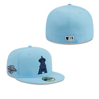 Los Angeles Angels Light Blue Fitted Hat