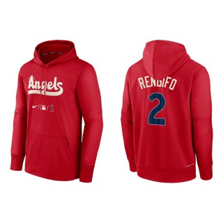 Luis Rengifo Men's Los Angeles Angels Nike Red 2022 City Connect Authentic Collection Therma Performance Pullover Hoodie