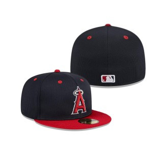 Los Angeles Angels Navy 2024 Batting Practice 59FIFTY Fitted Hat