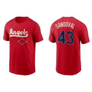 Patrick Sandoval Men's Los Angeles Angels Nike Red 2022 City Connect Name & Number T-Shirt