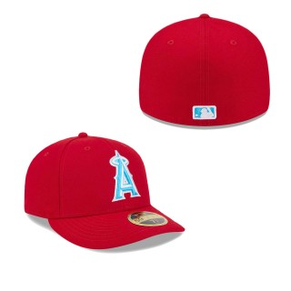 Los Angeles Angels Red 2024 Father's Day Low Profile 59FIFTY Fitted Hat