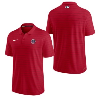 Men's Los Angeles Angels Nike Red 2022 City Connect Striped Performance Polo