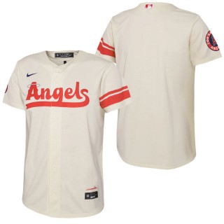 Toddler Los Angeles Angels Nike Cream 2022 City Connect Replica Jersey