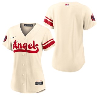 Women's Los Angeles Angels Nike Cream 2022 City Connect Replica Team Jersey
