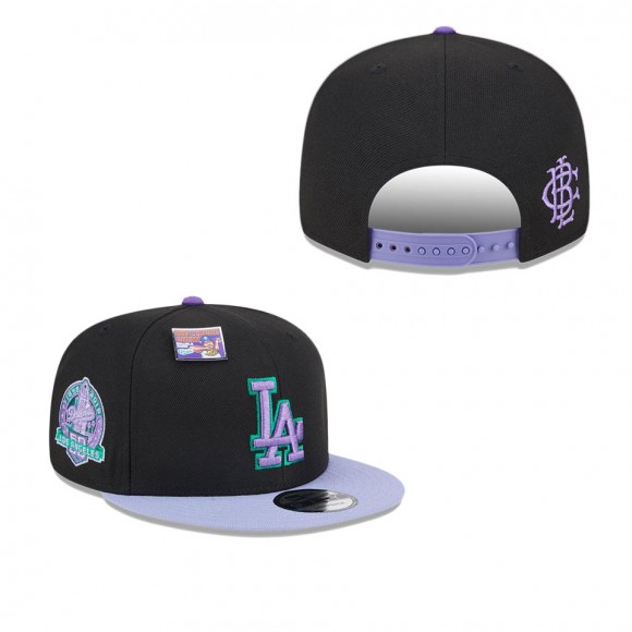 Los Angeles Dodgers Black Purple Grape Big League Chew Flavor Pack 9FIFTY Snapback Hat