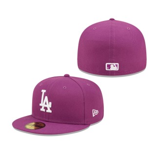 Men's Los Angeles Dodgers Grape Logo 59FIFTY Fitted Hat